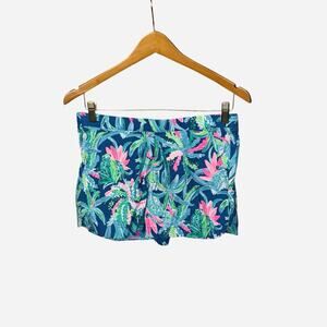 Lilly Pulitzer Women's Shorts Size S Blue Green Pink Ocean View Macaw